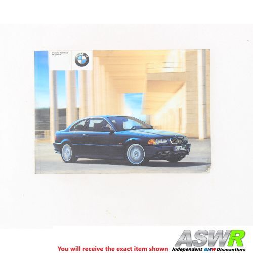 BMW Owners Handbook E46 3 SERIES Coupe