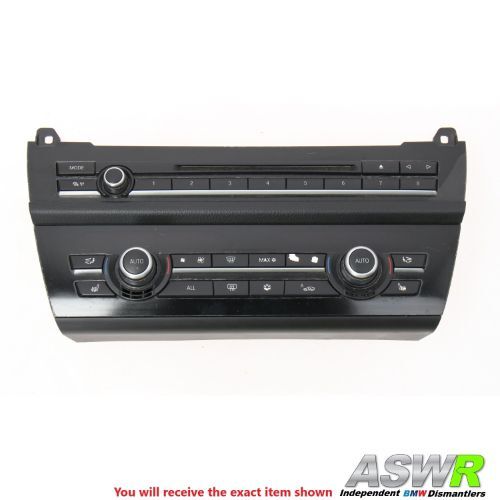BMW F10 F11 5 SERIES Radio & Heater Control Switch Panel