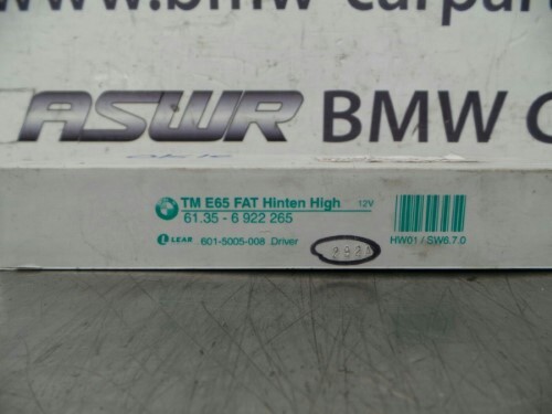 BMW E65 E66 7 SERIES O S R Drivers Side Rear Door Control Module