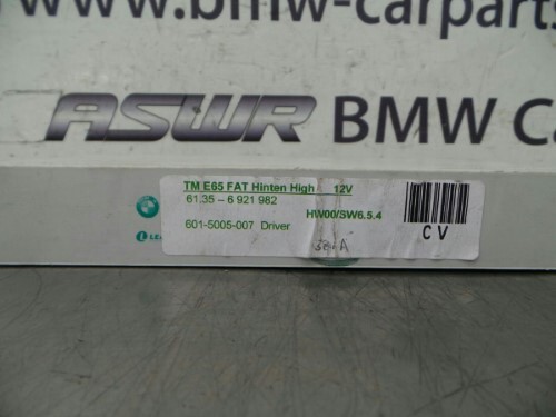 BMW E65 E66 7 SERIES O S R Drivers Side Rear Door Control Module