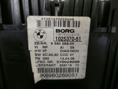 BMW Speedo Clocks E90 3 SERIES 320SI