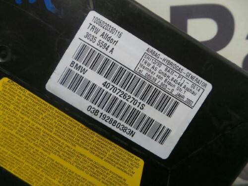 BMW E53 X5 N/S Passenger Side Rear Door Safety Bag