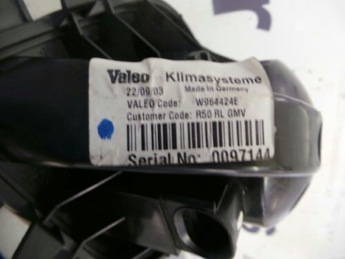 MINI COOPER Heater Blower Motor 2 Pin R50 R52 R53