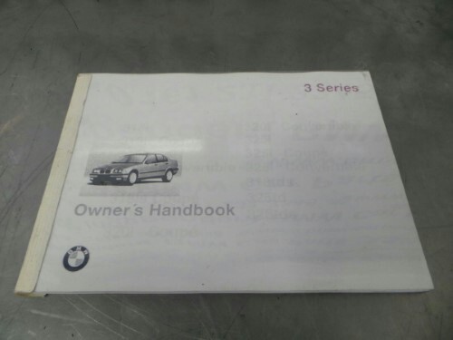 BMW E36 3 Series Coupe Owners Handbook Manual