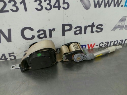 BMW E65 E66 7 SERIES Beige O S R Drivers Side Rear Seat Belt