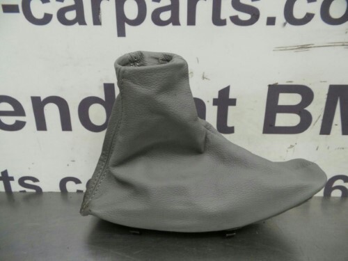 BMW E90 E91 E92 3 SERIES Grey Leather Hand Brake gaiter