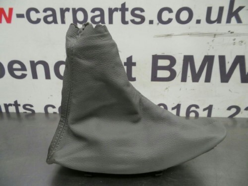 BMW E90 E91 E92 3 SERIES Grey Leather Hand Brake gaiter