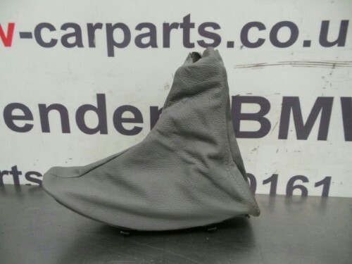 BMW E90 E91 E92 3 SERIES Grey Leather Hand Brake gaiter