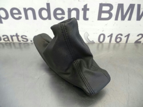 BMW 3 SERIES E90 E91 M Sport Black Leather Hand Brake Gaiter