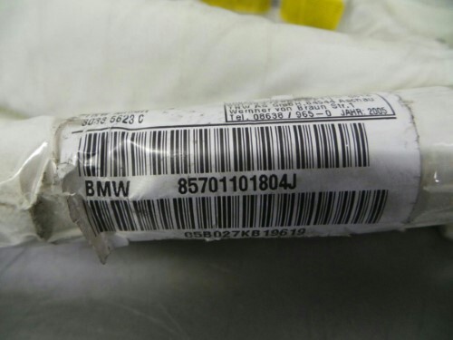 BMW E66 7 SERIES O/S Drivers Head Curtain Safety Bag