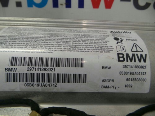 BMW E65 E66 7 SERIES Passenger Side Dashboard Airbag