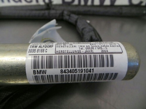 BMW E83 X3 Safety Bag Roof Curtain N/S Passenger Side