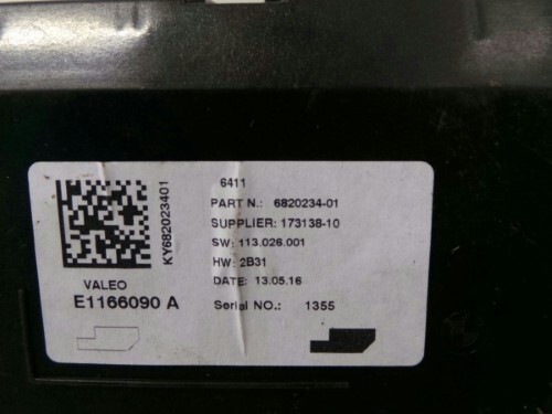 BMW F20 F22 F30 F32 1 2 3 4 SERIES Air Con Control Module