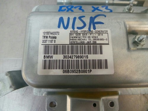 BMW Door Safety Bag E83 X3 N/S/F Passenger Side Front