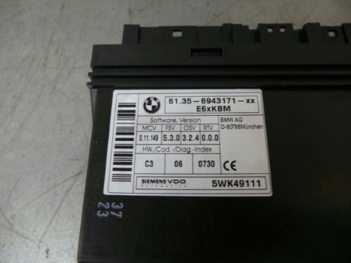 BMW E60 E63 5 6 SERIES Body Control Module