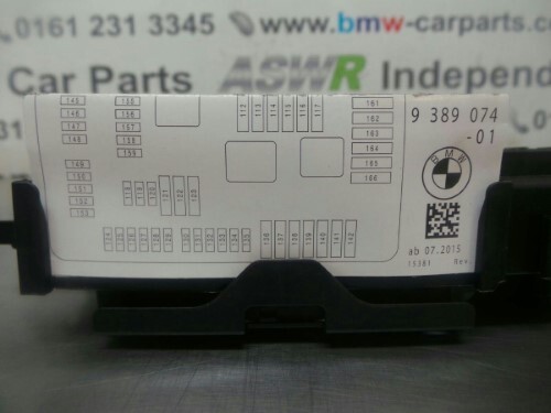 BMW Power Distribution Fuse Box Rear F20 F22 F30 F32 1 2 3 4 SERIES