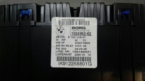 BMW E87 1 SERIES Petrol Manual Speedo Clocks