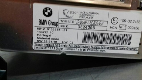 BMW E87 1 SERIES Business CD Head Unit
