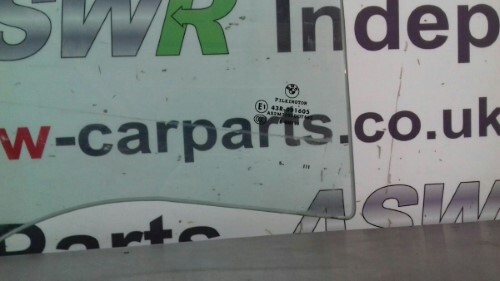 BMW E65 7 SERIES Drivers Side Rear Door Glass O/S/R