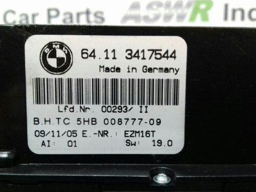 BMW E83 X3 Air Conditioning Control Panel