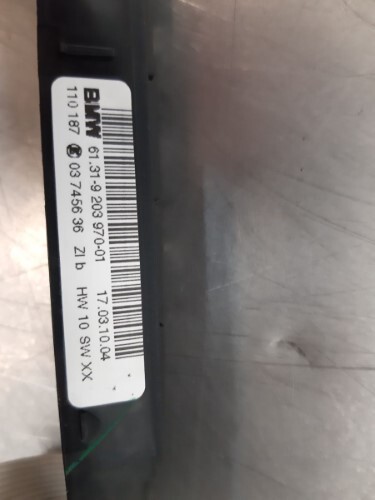 BMW E84 X1 Centre Console Switch Panel