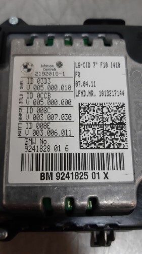 BMW 7" Central Information Display Screen F10 F11 5 SERIES