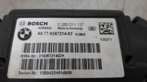 BMW F20 F22 F30 F33 1 2 3 4 SERIES Airbag ECU Control Unit