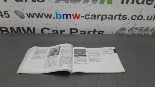 BMW E34 5 SERIES Owners Handbook