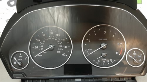 BMW F30 F31 3 SERIES Manual Diesel Speedo Clocks