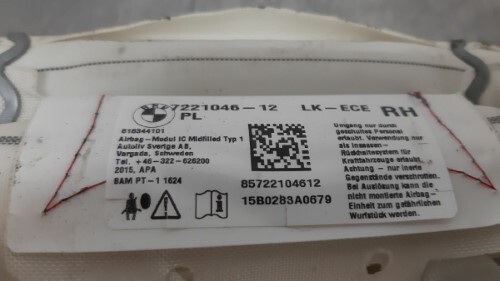 BMW Curtain Roof Bag O/S Drivers Side F20 F30 F80 1 3 SERIES