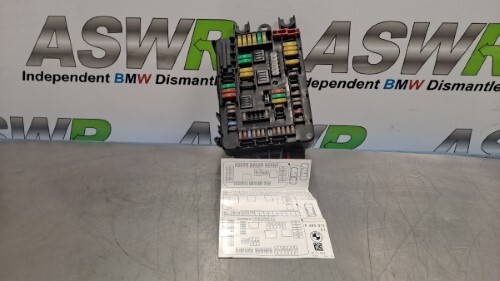 BMW Power Distribution Fuse Box Rear F20 F22 F30 F32 1 2 3 4 SERIES
