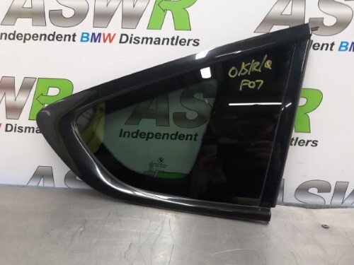 BMW F07 5 SERIES GT Rear Quarter Window Glass O/S Drivers Right