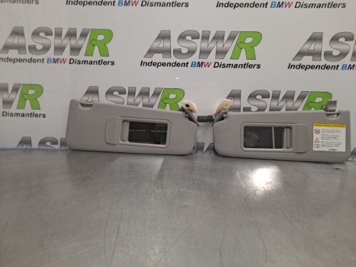 BMW F10 F11 5 SERIES Sun Visors Pair Grey