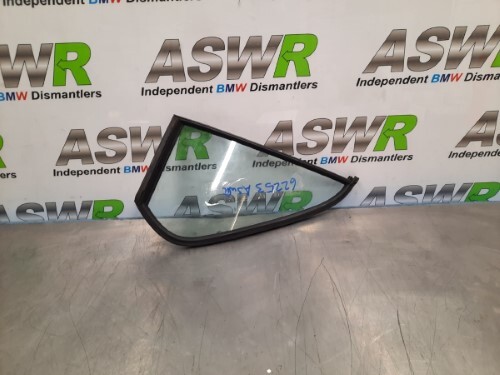 BMW E30 3 SERIES 4dr Rear Door Quarter Window Glass Passenger Left