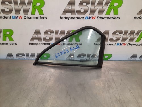 BMW E30 3 SERIES 4dr Rear Door Quarter Window Glass Passenger Left