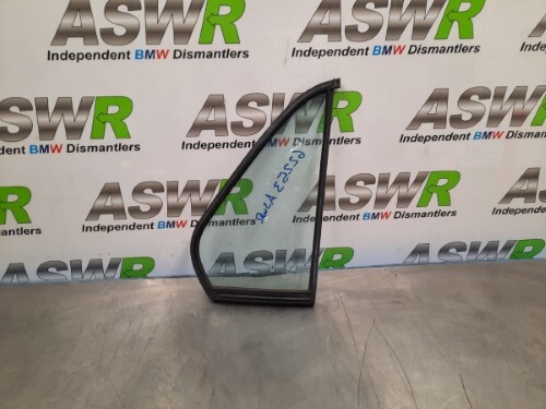 BMW E30 3 SERIES 4dr Rear Door Quarter Window Glass Passenger Left