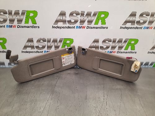 BMW F10 F11 5 SERIES Sun Visors Pair Grey
