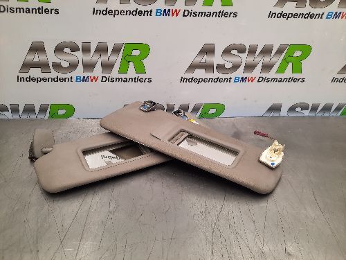 BMW F10 F11 5 SERIES Sun Visors Pair Grey
