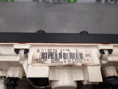 MINI COOPER R50 R52 R53 COOPER ONE Heater Control Panel