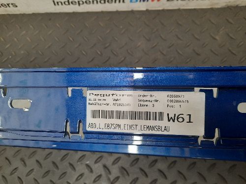 BMW 1 SERIES Side Skirt E87 M SPORT Passenger N/S