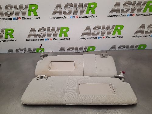 BMW E65 E66 7 SERIES Pair of Sun Visors with Make Up Lamp