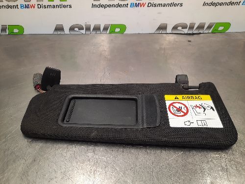 BMW 5 SERIES Sun Visors Pair Black F10 F11 LCI