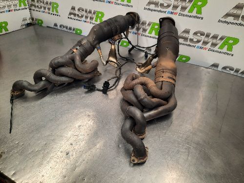 BMW Exhaust Manifolds Catalytic Converters Pair S85 Petrol E60 E61 M5