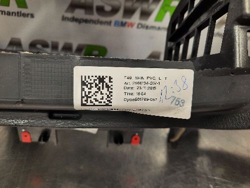 BMW F48 X1 Dashboard Panel Black