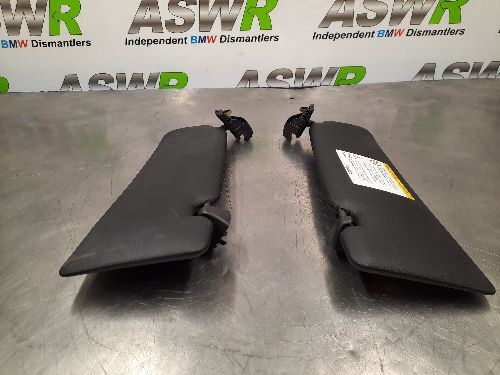 BMW F20 F21 1 SERIES Sun Visors Pair M Sport Schwarz / Black