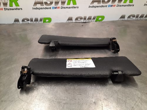 BMW F20 F21 1 SERIES Sun Visors Pair M Sport Schwarz / Black