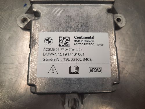 BMW Airbag Control Module G30 G31 G32 5 6 SERIES G01 X3
