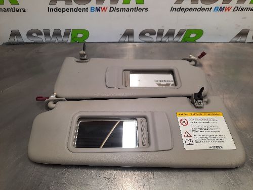BMW Sun Visors Pair Grey E90 E91 3 SERIES / E84 X1