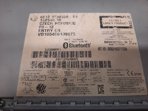 BMW Professional CD Radio Head Unit F20 F22 F30 F32 1 2 3 4 SERIES