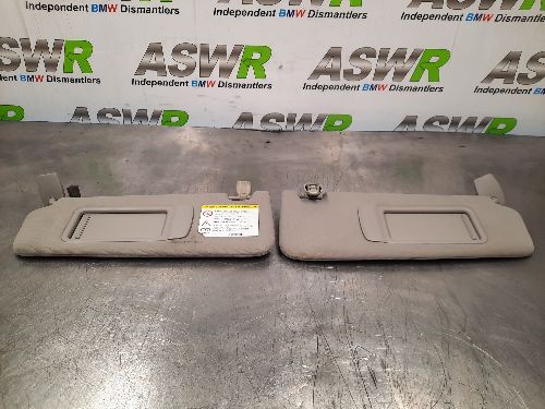 BMW Sun Visors Pair Grey F10 F11 5 SERIES